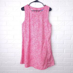 Rip Skirt Hawaii Pink Mosaic Sleeveless Mini Sheath Sun Dress Pockets Small